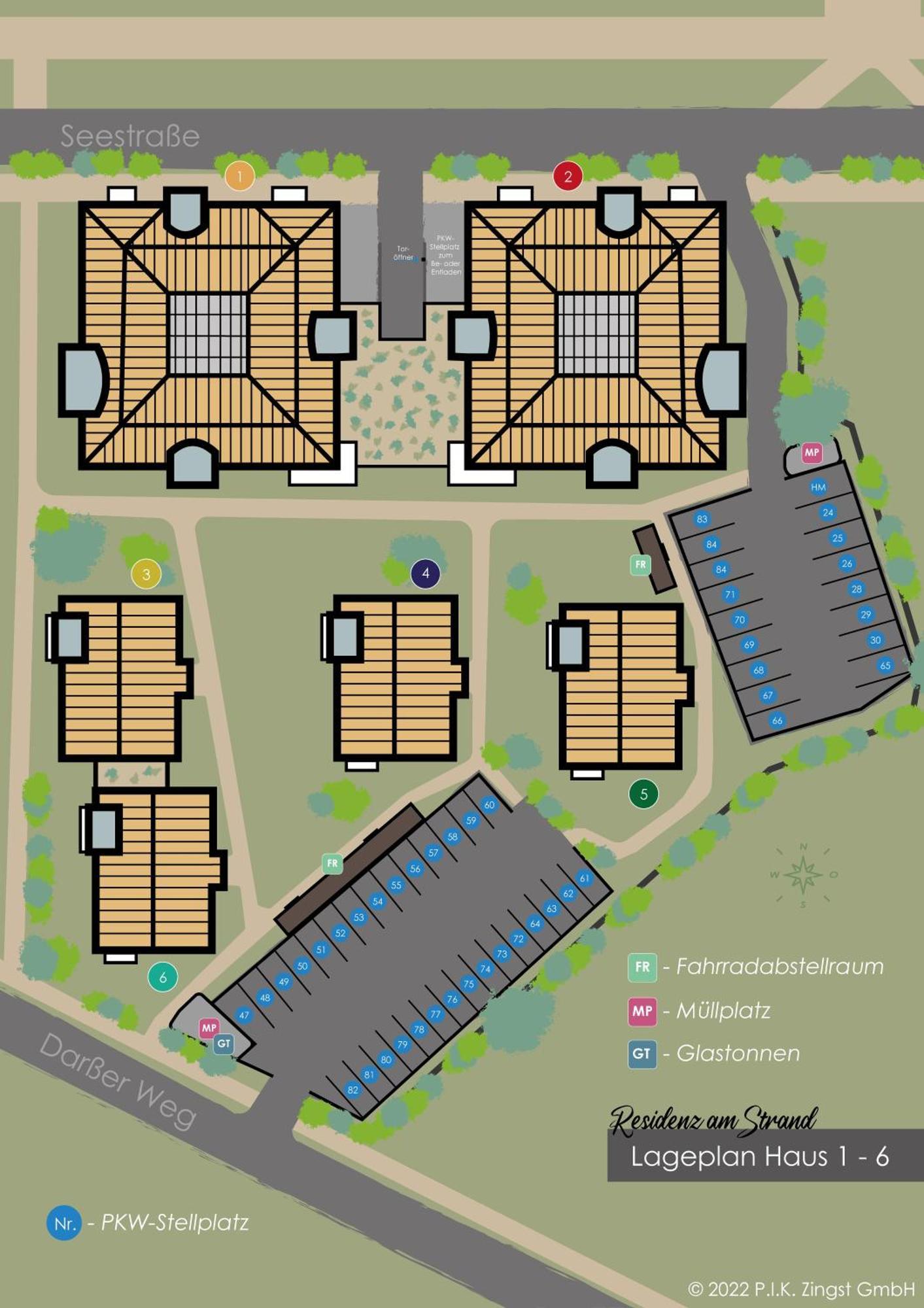 Residenz Am Strand Wohnung 5-73 Zingst Eksteriør billede